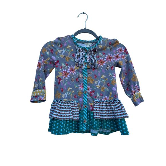 Matilda‎ Jane Whimsical Long Sleeve Ruffle Shirt, Girls size 6 - Picture 1 of 4